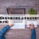 【北京单双号限行规定,北京单双号限行扣几分罚多少钱】