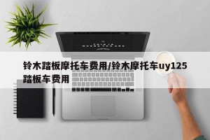 铃木踏板摩托车费用/铃木摩托车uy125踏板车费用