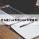 什么是mpv车型(mpv车型是指)