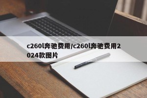 c260l奔驰费用/c260l奔驰费用2024款图片